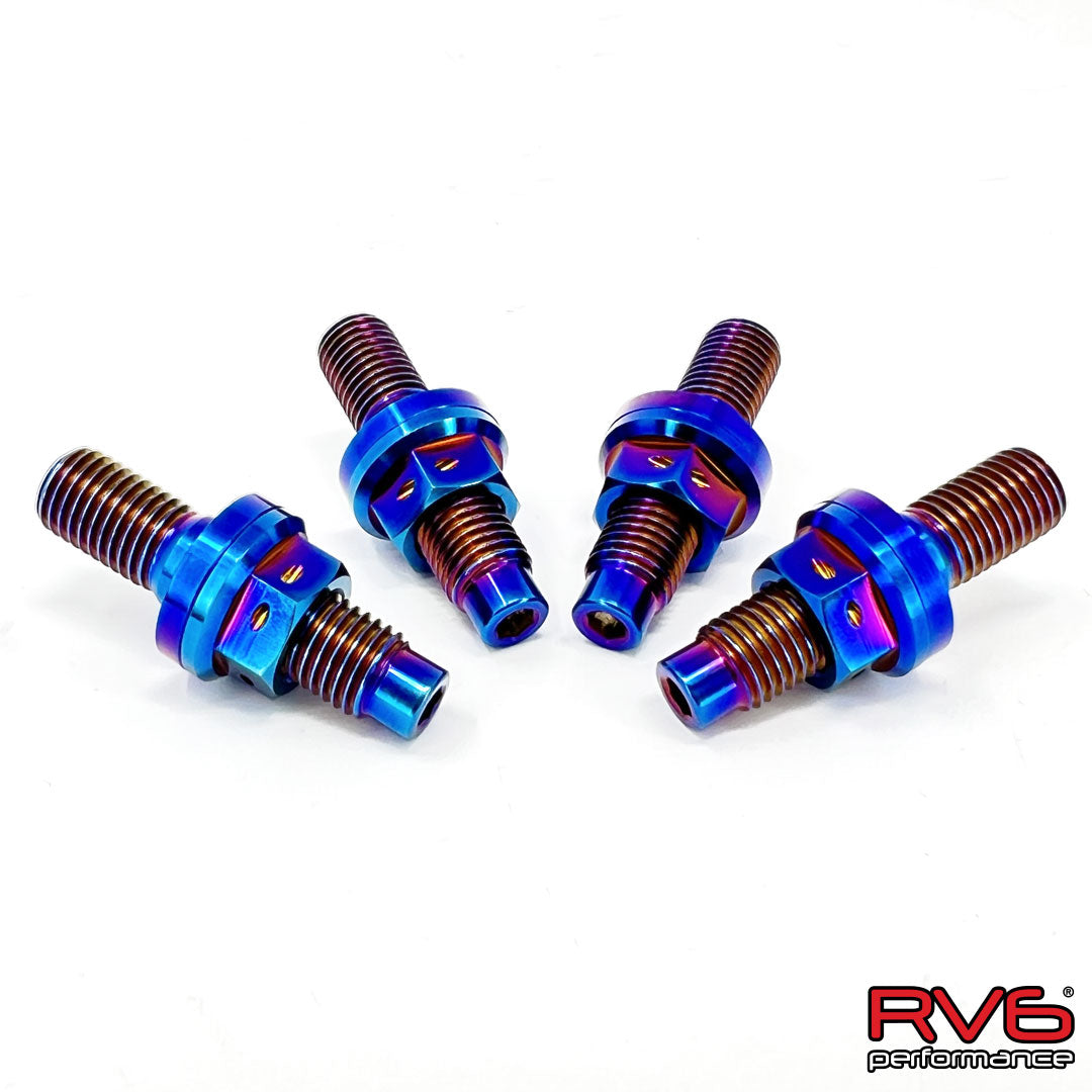 RV6 M10 X1.25 Titanium Stud Set (4) with Safety Wire