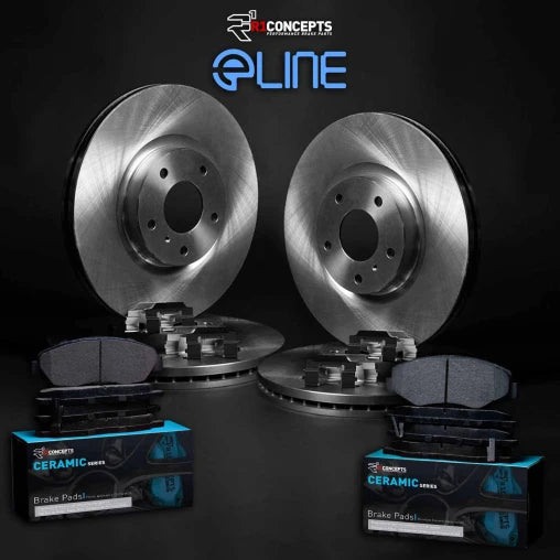 R1 eLINE Blank Rotors with CERAMIC Pads and Hardware (LX & EX-L)