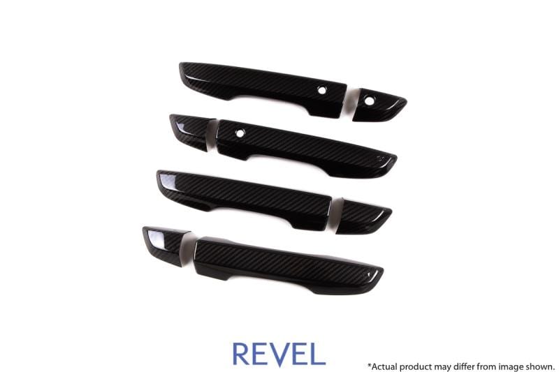 Revel GT Dry Carbon Door Outer Handle Cover (FL/FR/RL/RR) 16-18 Honda Civic - 8 Pieces - Two Step Performance