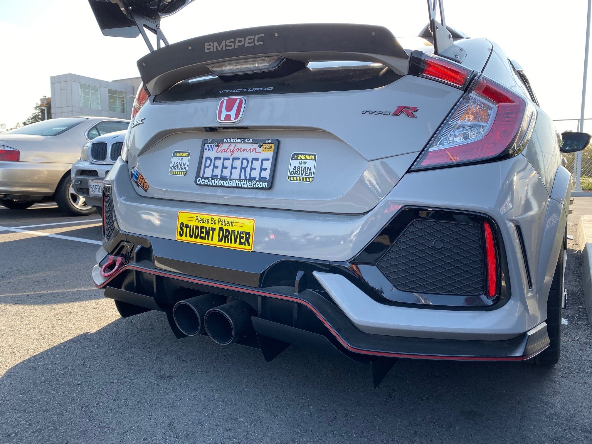 Rear Diffuser for 2017+ Honda Civic Type R FK8 - Two Step Performance