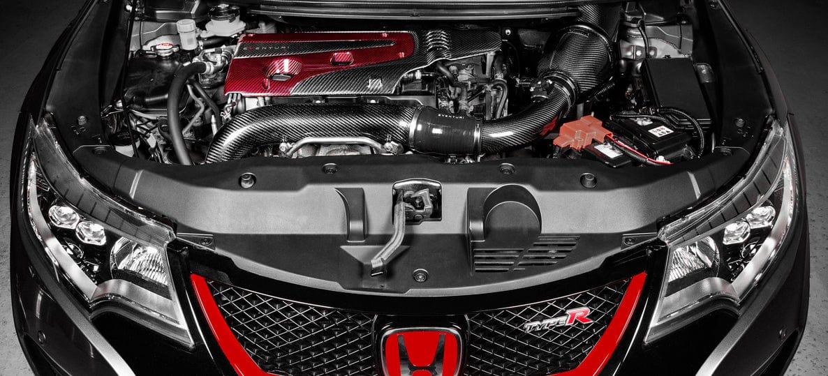 Carbon Fiber Engine Cover for 2017-2021 Honda Civic Type R FK8 - Two Step Performance