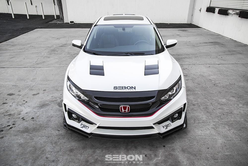 Carbon Fiber Hood for 2016+ Honda Civic - Two Step Performance