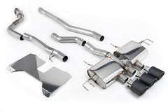 Fl5 Non-Resonated (louder) Cat-Back Exhaust System with 3 X Gt-115 Tips