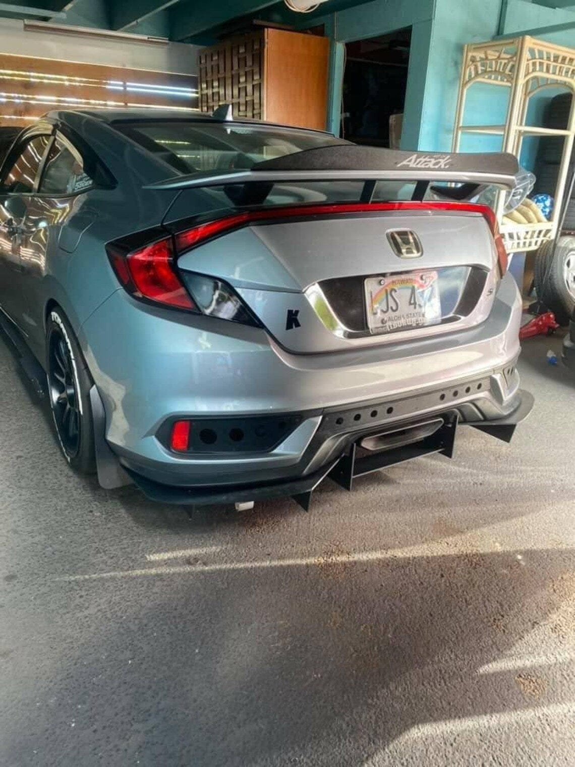 10th Gen Civic Coupe Diffuser V2 - Two Step Performance