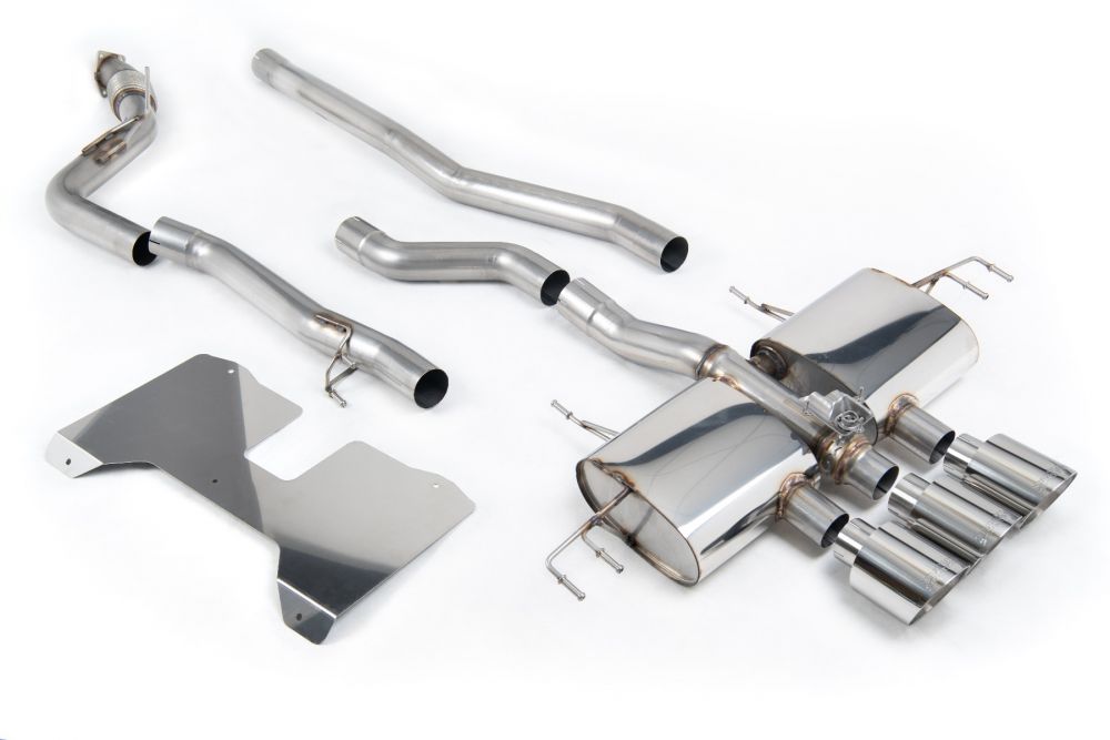 Fl5 Non-Resonated (louder) Cat-Back Exhaust System with 3 X Gt-115 Tips