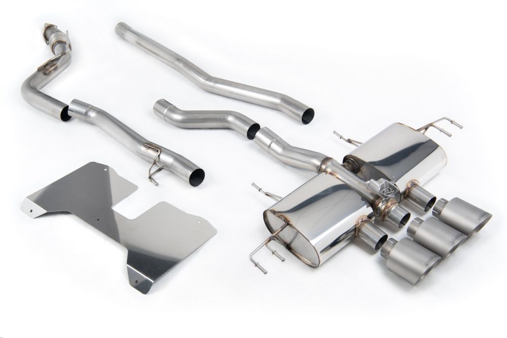 Fl5 Non-Resonated (louder) Cat-Back Exhaust System with 3 X Gt-115 Tips