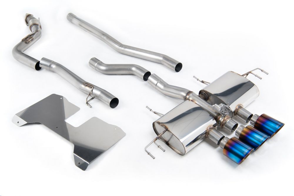 Fl5 Non-Resonated (louder) Cat-Back Exhaust System with 3 X Gt-115 Tips